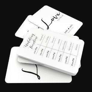 Éventail Elégant thème Mariage noir et blanc