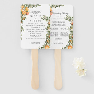 Éventail Elégant verger de Citrus   Ventilateur main du pro