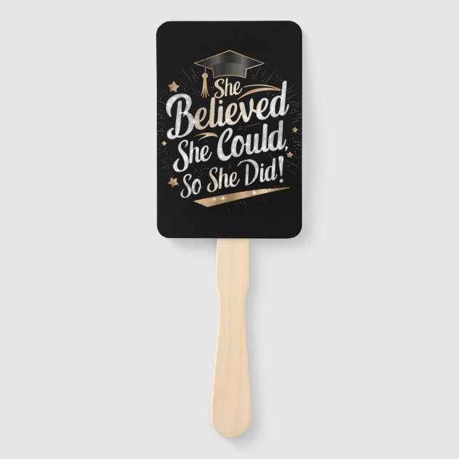 Éventail Elle Croyait Qu'Elle Pouvait Faire Ses Études (Devant)