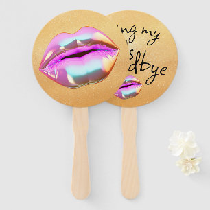 Éventail Embrasser mes "30" Adieu
