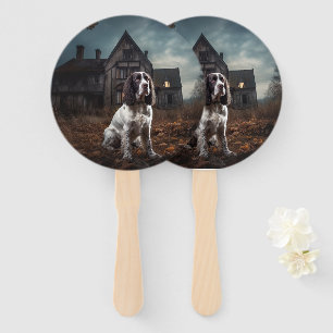 Éventail English Springer Spaniel Halloween Épouvantable
