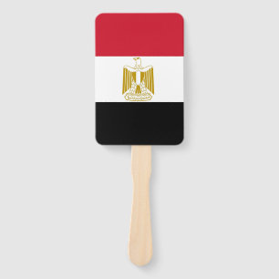 Éventail Ensemble de ventilateur à main avec drapeau d'Egyp