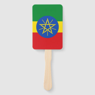 Éventail Ensemble de ventilateur à main avec drapeau d'Éthi