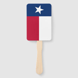 Éventail Ensemble de ventilateur à main avec drapeau du Tex