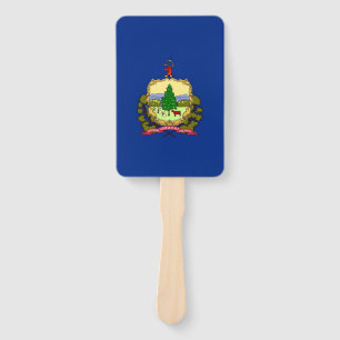 Éventail Ensemble de ventilateur à main avec drapeau du Ver