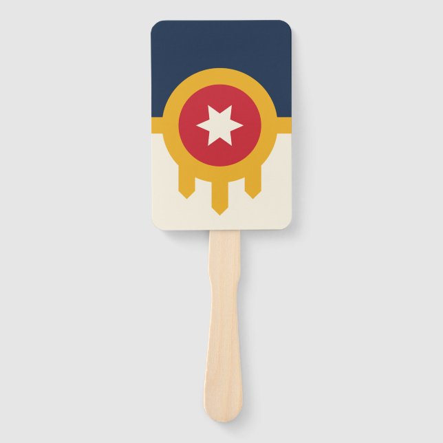 Éventail Ensemble de ventilateurs à main avec le drapeau de (Devant)