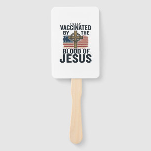 Éventail Entièrement vacciné par le sang de Jésus Patriotiq
