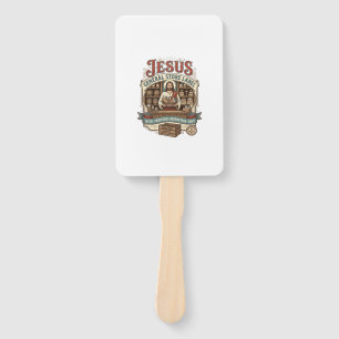 Éventail étiquette de magasin général Jésus Magasin général