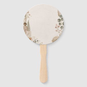 Éventail Faire-part de mariage de jardin avec une touche na