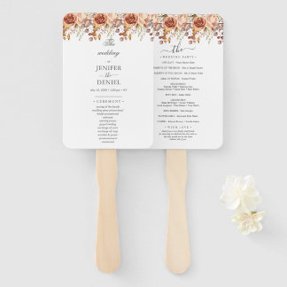 Éventail Fall Autumn Leaves Rustic Country Boho Wedding