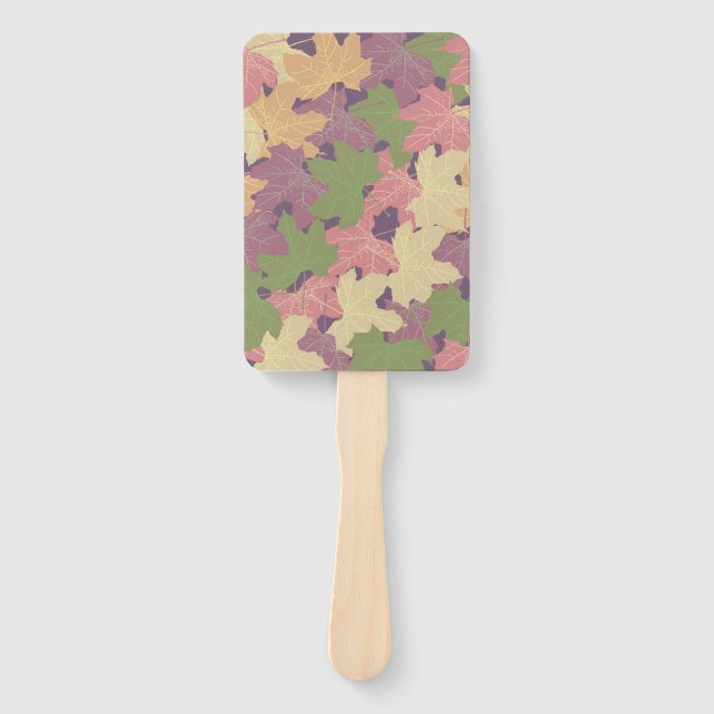 ÉVENTAIL FALLEN MAPLE FEUILLES HEUREUX AUTOMNE (Devant)