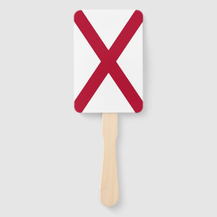 Éventail Fan à main avec drapeau de l'Alabama, USA