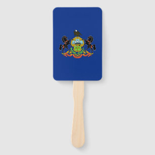 Éventail Fan à main avec drapeau de Pennsylvanie, USA