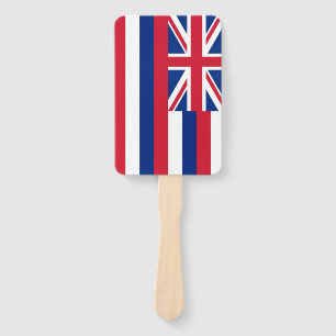 Éventail Fan à main avec drapeau d'Hawaii, USA