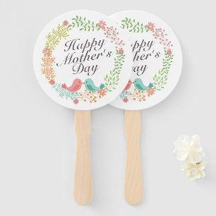 Éventail Fan florale heureuse simple de main de guirlande