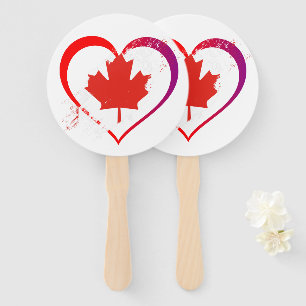 Éventail Fans main de la fête du Canada