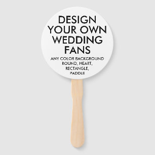 Éventail FANS MARIAGES BLANCS RONDS personnalisés (10)