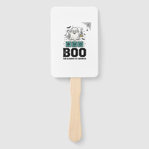 Éventail Fantôme d'Halloween Boo Science Drôle Vintage_1