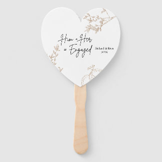 Éventail Farmhouse Fields Fiançailles Faire-part