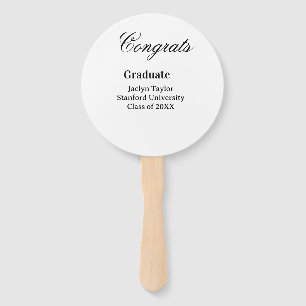 Éventail Félicitations diplôme nom université nom promotion