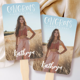 Éventail Félicitations photo personnalisées Grad 2025 Gradu