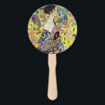 Éventail Femme avec ventilateur par Gustav Klimt<br><div class="desc">S'il vous plaît visitez mon magasin pour un design plus intéressant et plus de choix de couleurs. => zazzle.com/colorfulworld*</div>