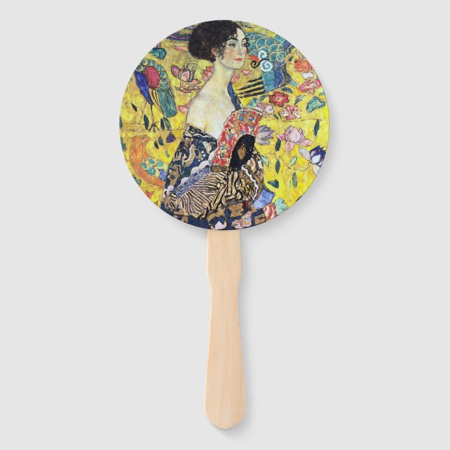 Éventail Femme avec ventilateur par Gustav Klimt (Dos)