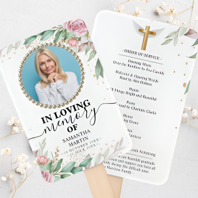 Éventail Fête botanique florale du Ventilateur à main (Créateur téléchargé)