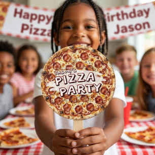 Éventail Fête d'anniversaire des enfants Pizza Party