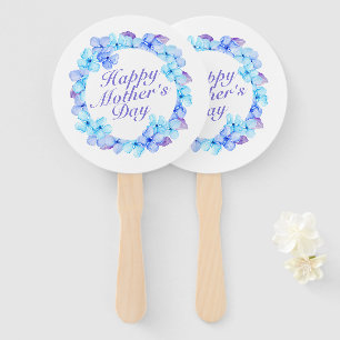 Éventail Fête des mères joyeuses et élégantes Fan de couron