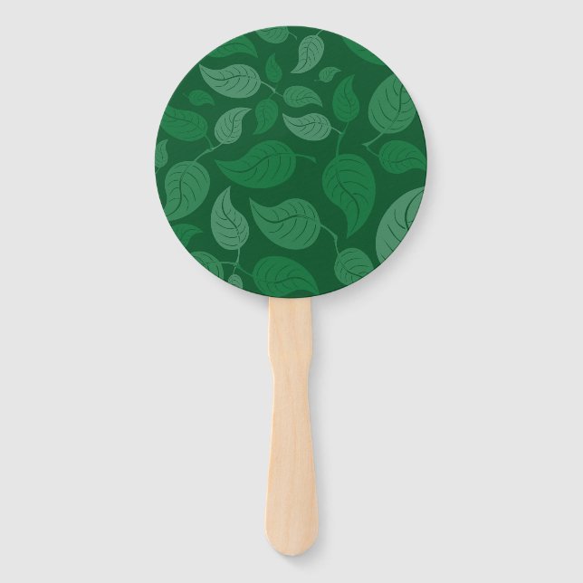 Éventail Feuilles verts (Devant)