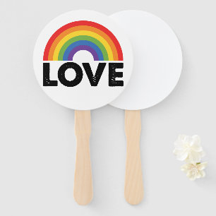 Éventail Fierté Amour est Amour Égalité Gay Arc-en-ciel LGB