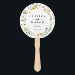 Éventail Fleur sauvage Rustic Round Wedding Programme Venti<br><div class="desc">Votre invité sera ravi de lire tous les détails de votre mariage sur ces adorables programmes de fans Mariages! Consultez la collection de Fleurs sauvages pour plus d'articles correspondants !</div>