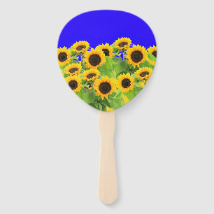 Éventail Fleurs de soleil - Liberté Ukraine Paix drapeau u
