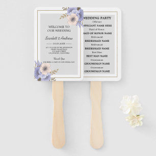 Éventail Fleurs Lilac Et Ventilateur À Main Feuille