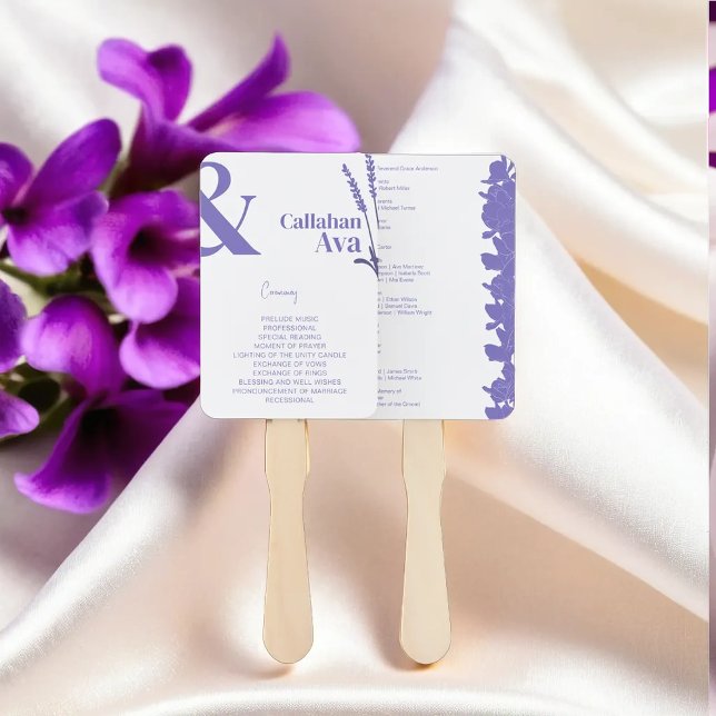 Éventail Flores de lavande 2024 (Créateur téléchargé)