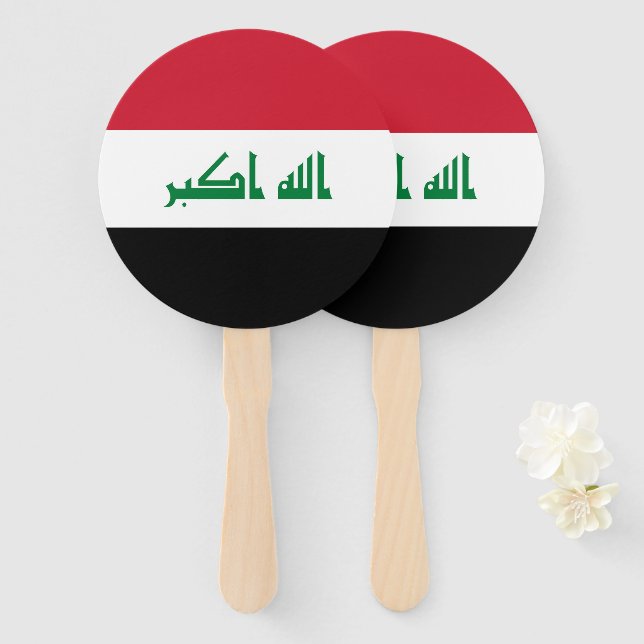 Éventail Flot d'Iraq (Devant et derrière)
