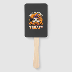 Éventail Friandise pour chien Halloween Design Bulldog Citr