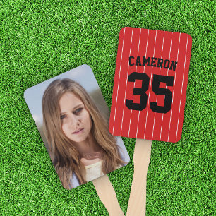 Éventail Fully Editable Colors Baseball Jersey Stripes Name