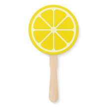 Fun Fun été Fun Lemon Jaune Fans à la main