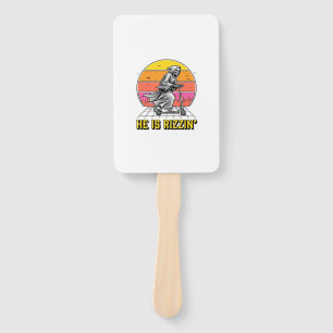 Éventail Funny Reaper Scooter Vintage Sunset Shirt Design_1