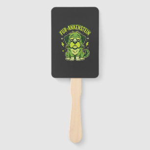 Éventail Fur-Ankenstein Drôle de Frankenstein Chien Hallowe