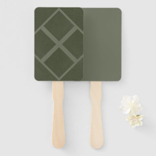 Éventail Géométrique Grille Moss Green Evénements Fans