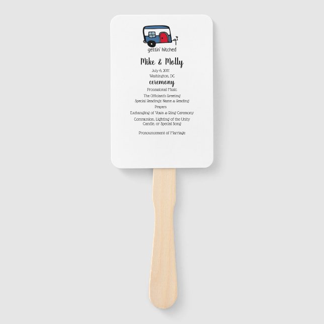 Éventail Gettin' Hitched Camper (Devant)