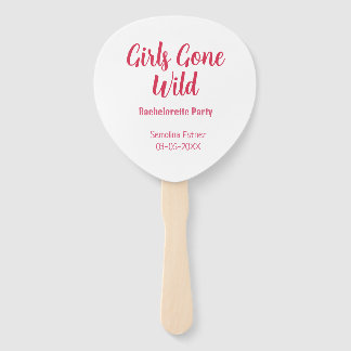 Éventail girls gone wild bachelorette party red name retro