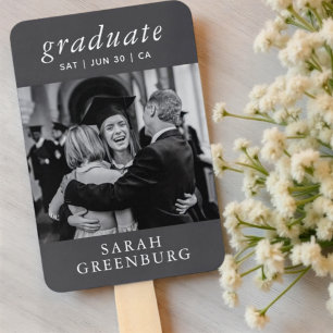 Éventail Graduate Moderne Minimaliste Simple Chic Graduatio