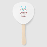 Gradué ajouter nom monogramme vert rose simple min