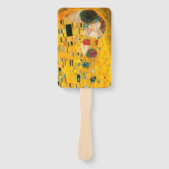 Éventail Gustav Klimt Le Baiser (Devant)