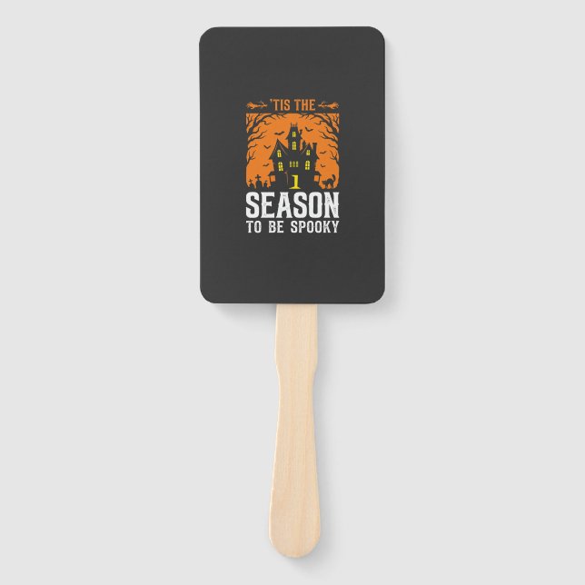 Éventail Halloween C'est La Saison Pour Être Effrayant Desi (Devant)