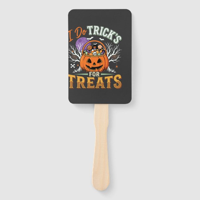 Éventail Halloween Je Fais des Tours pour des Friandises Ci (Devant)